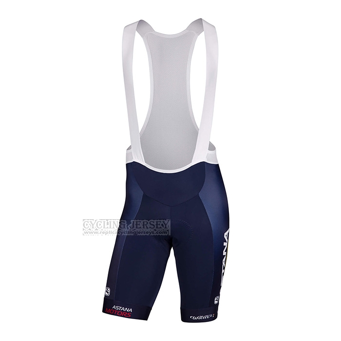 2022 Cycling Jersey Astana White Blue Short Sleeve and Bib Short